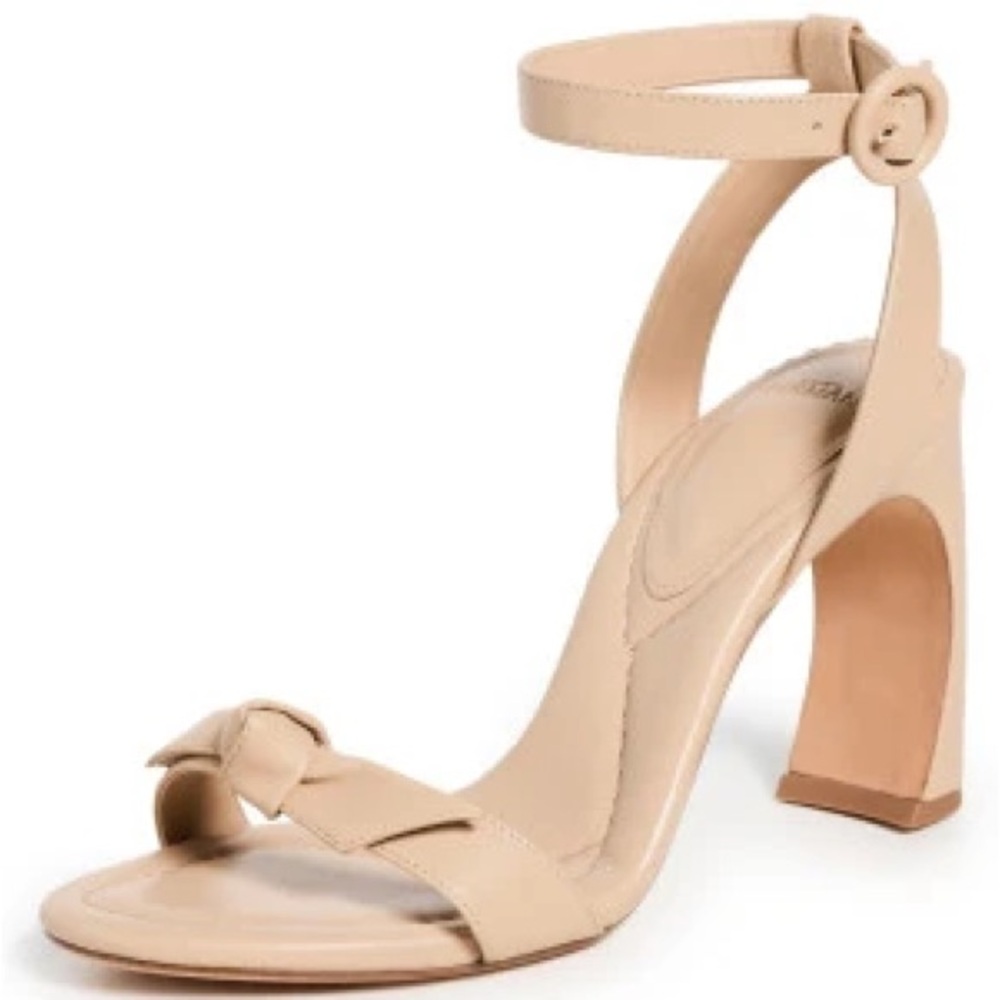 New in box Alexandre Birman Nude Clarita Bar Heel 90mm Sandals. Size 38